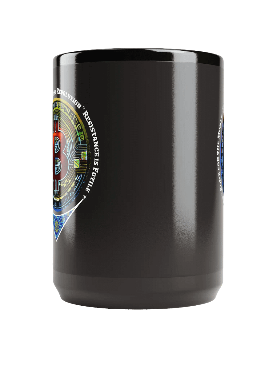 Bitcoin Cryptocurrency Black Glossy Mug product image (5)