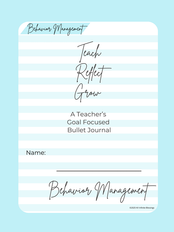 Student Observation & Class Behavior Log | Digital & Printable Bullet Journal Layout for Educators product image (1)