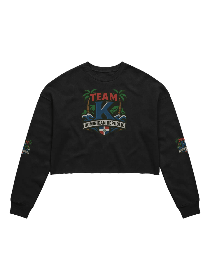 TEAM K Dominican Republic Crop Sweatshirt product image (2)
