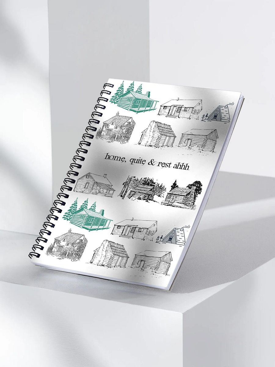 Moonlit Village Dreams Spiral Notebook product image (3)