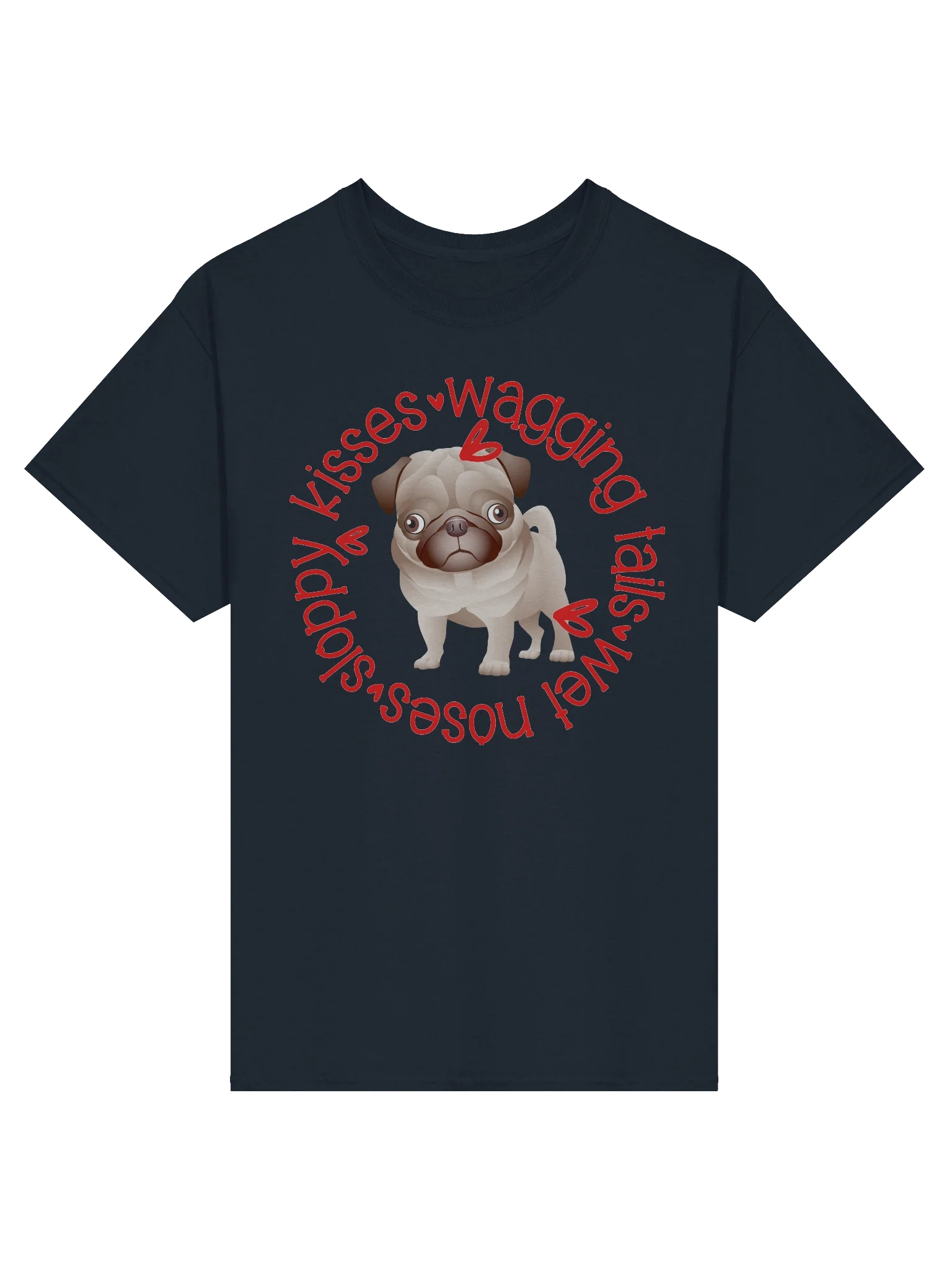 Sloppy Kisses Pug T product image (25)