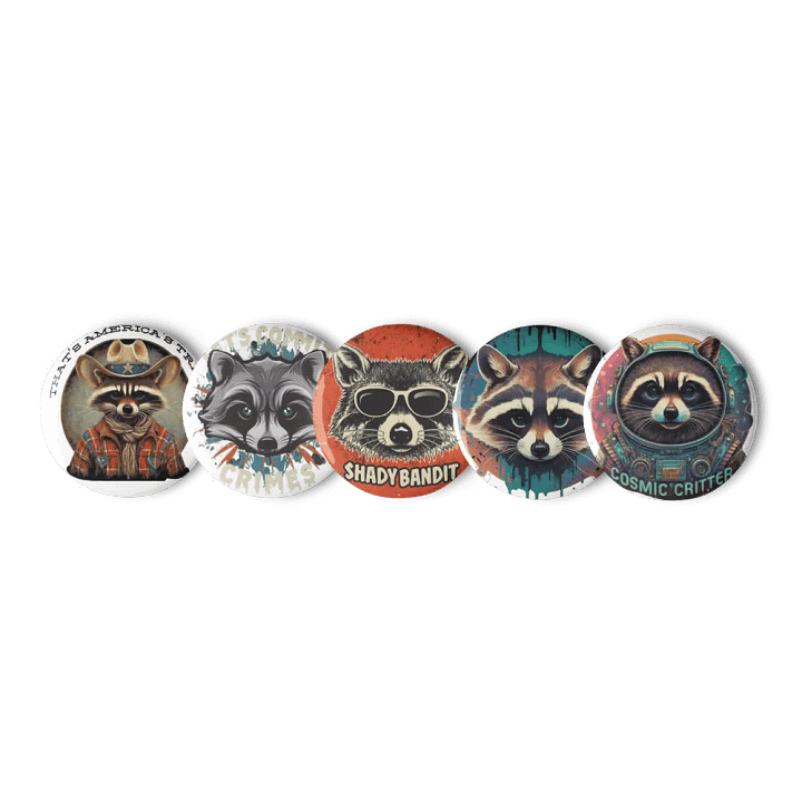 Raccoon Pins product image (1)