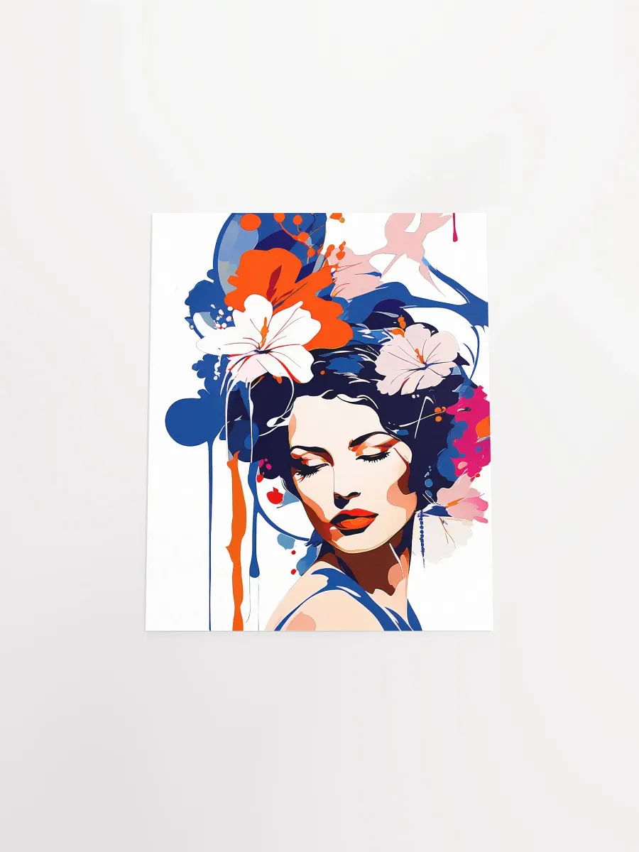Abstract Woman v5 - Vintage Style Poster - Girly - Small and Standard Sizes - 8x10-11x14-12x16-16x20 Inches product image (4)