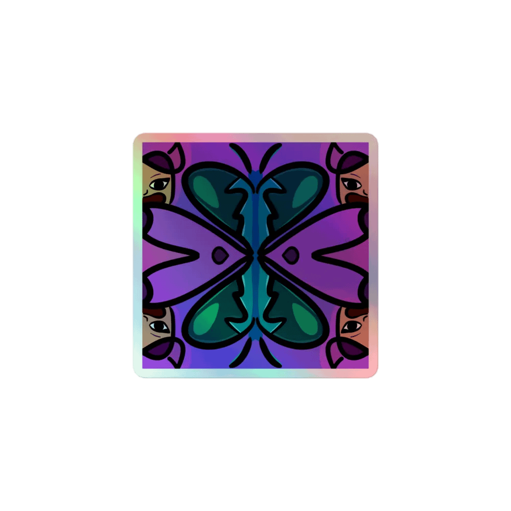 fun with symmetry holographic sticker product image (1)