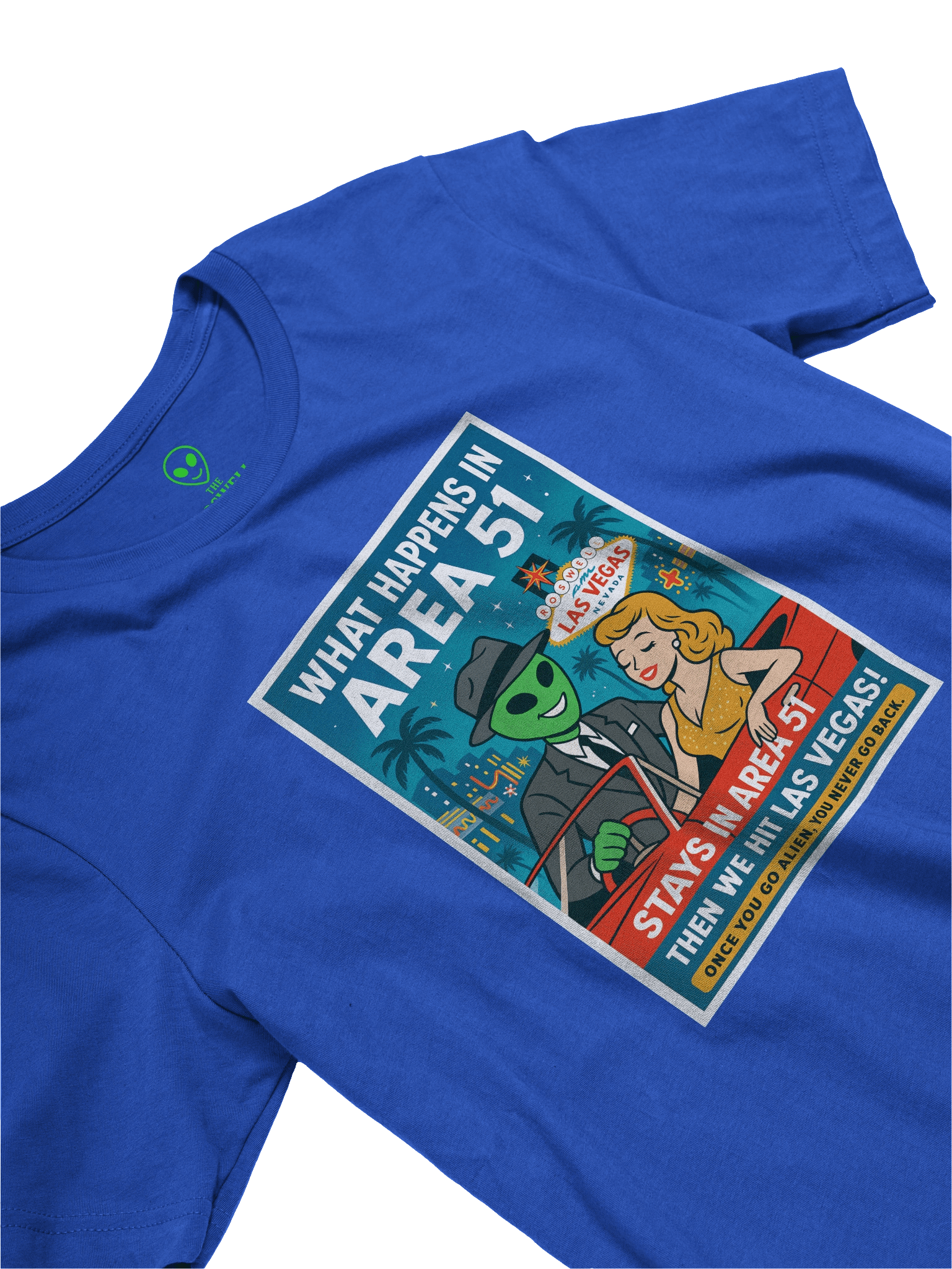What Happens in Area 51 Las Vegas 1950's Retro Poster Unisex T-Shirt product image (39)