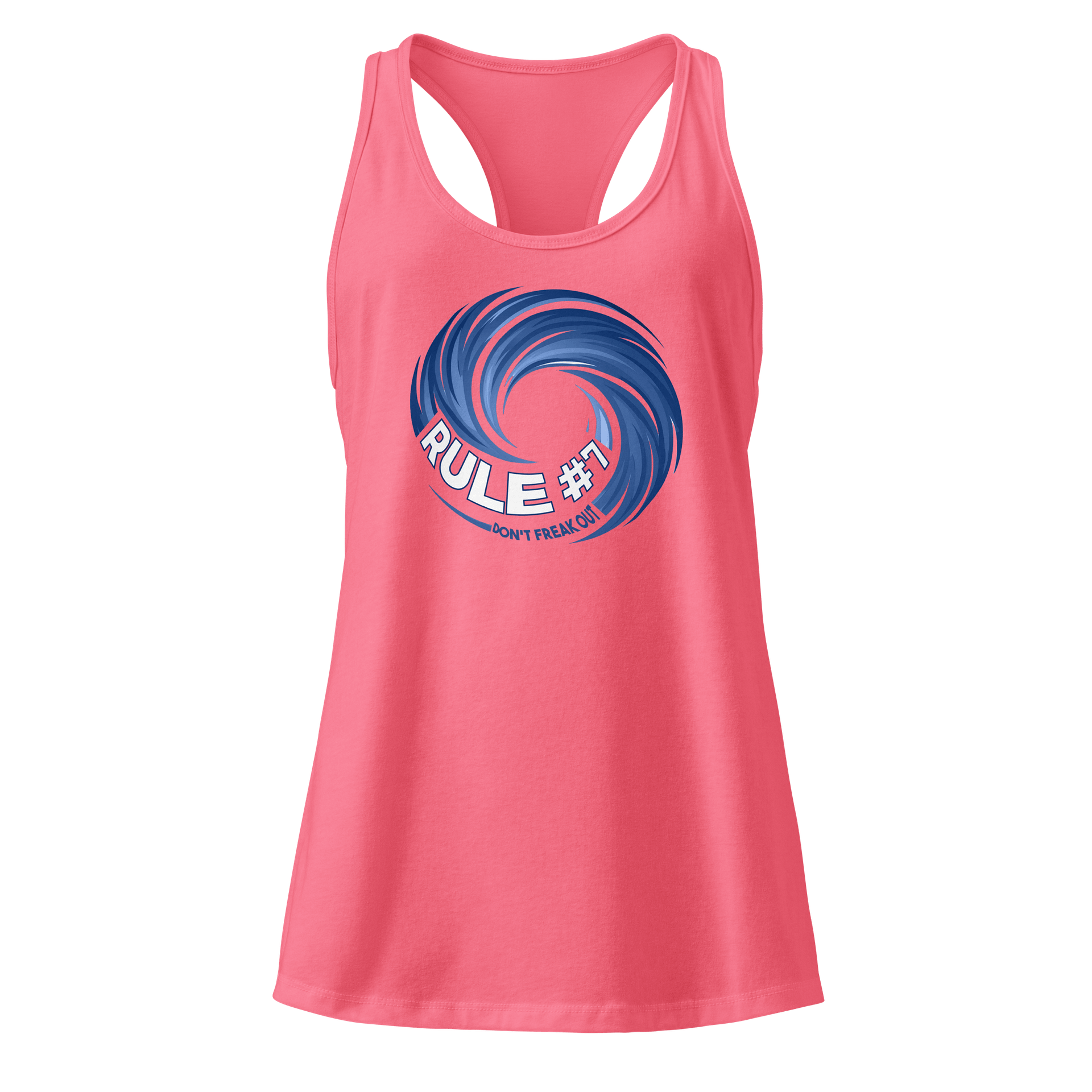Rule #7 Tank Top Blue and White product image (9)