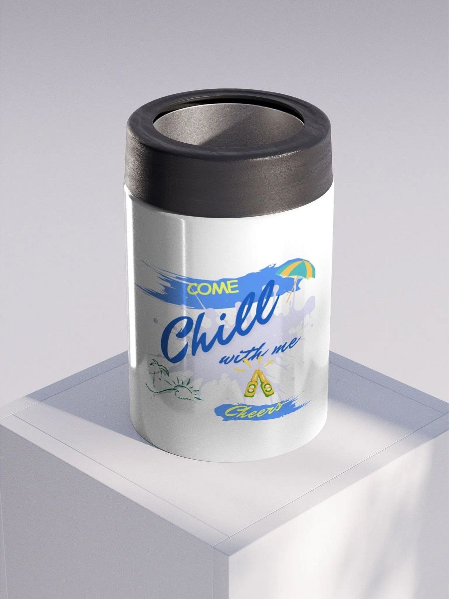 Stainless steel Koozie for your summer parties.   ‘Today we only Sizzle and chill’ design. product image (3)