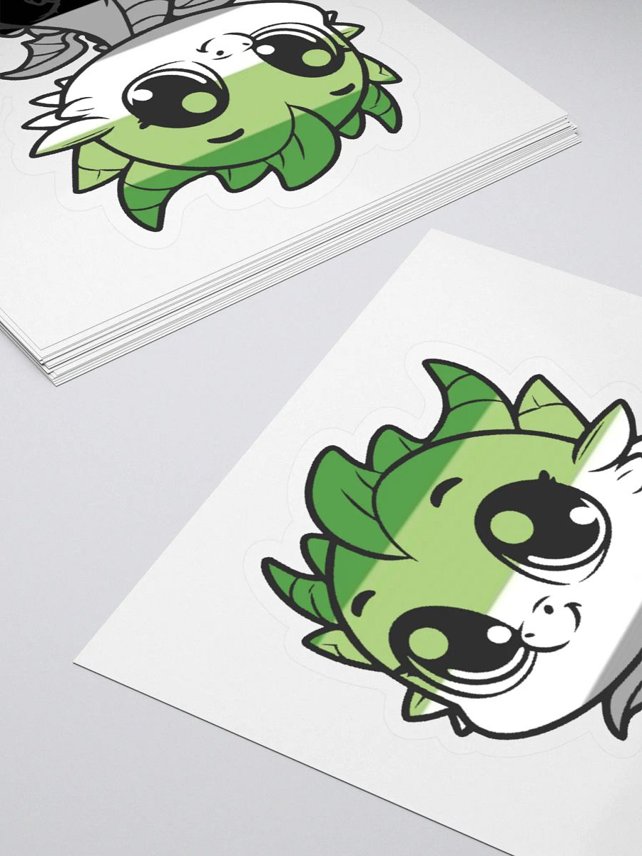 Aromantic Pride Dragon Sticker product image (4)