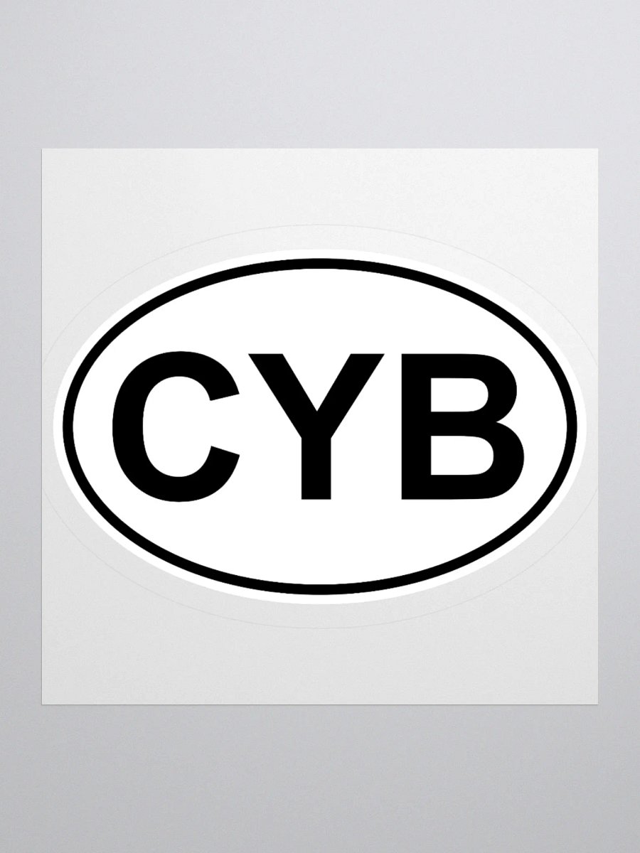CYB Oval Sticker product image (1)