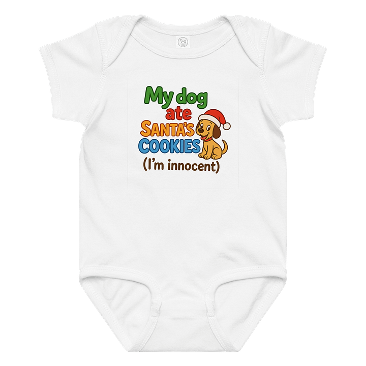 My dog ate Santa's cookies Baby Bodysuit product image (1)