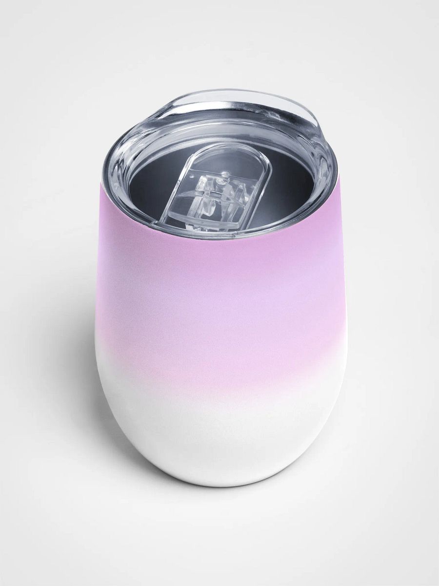 Wine tumbler - Unicorn pink gradient product image (4)