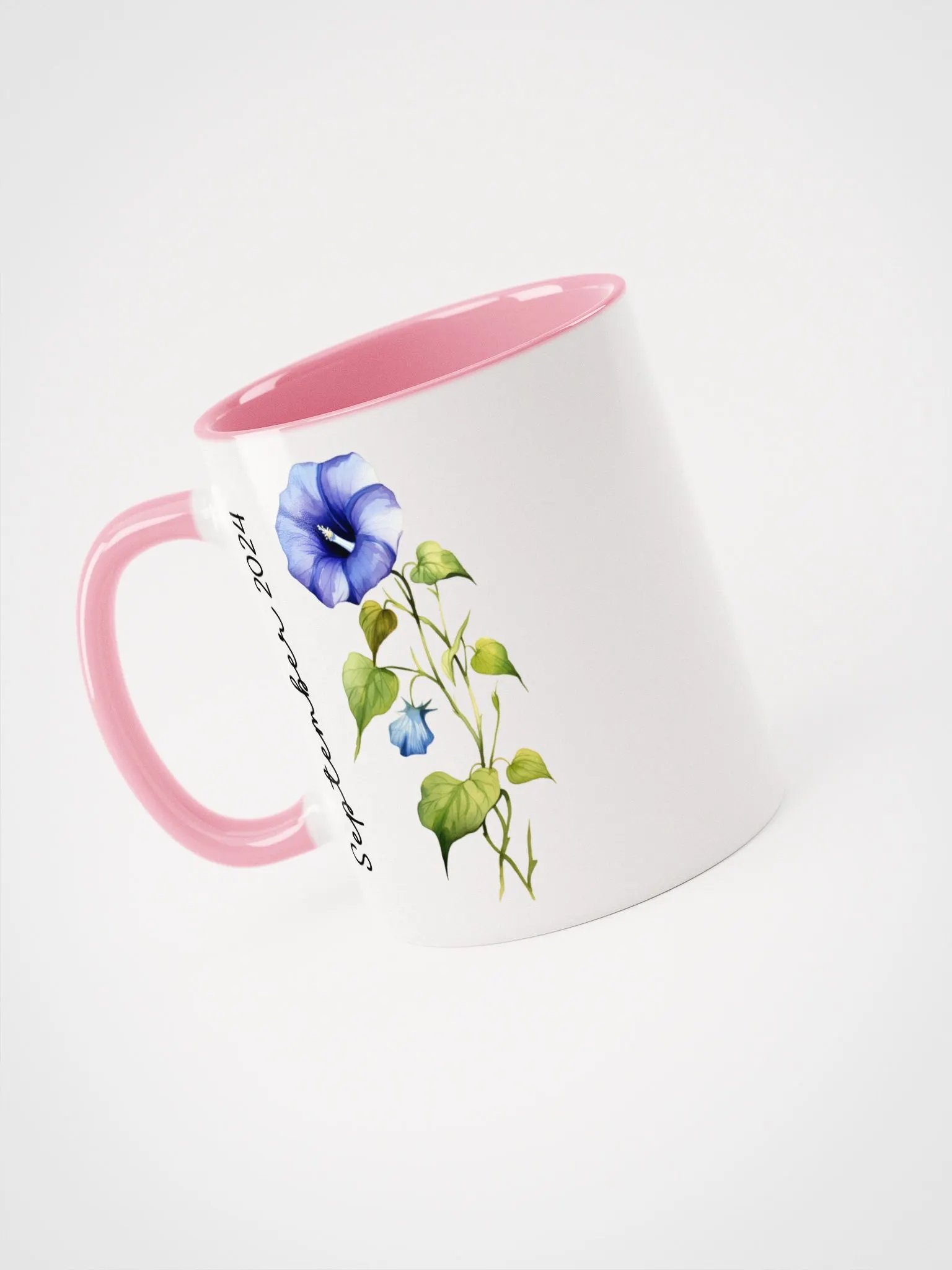 Two Tone Birth Flower Mug SEPTEMBER – Personalized Gift product image (4)