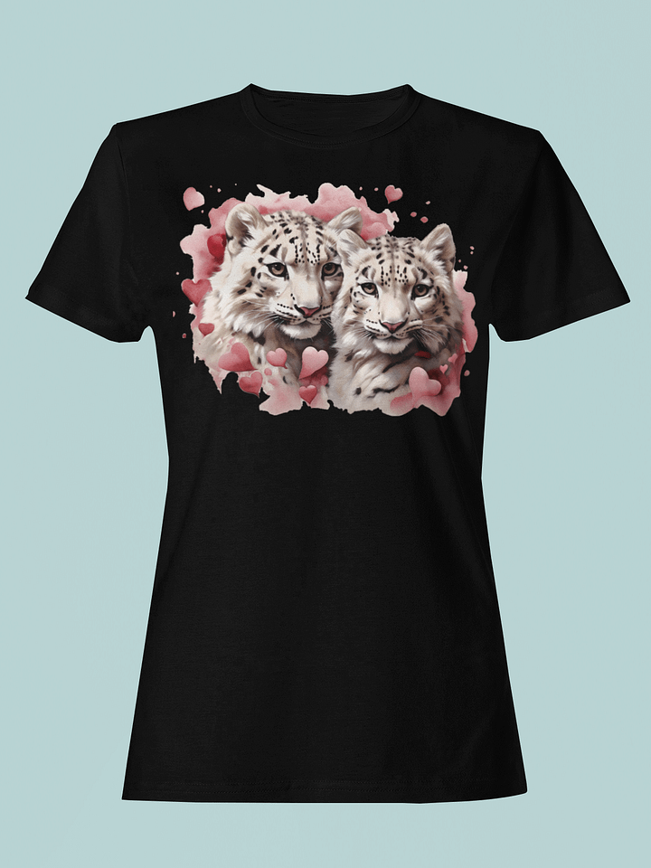 Snow Leopard Serenity Women's Fitted Tee product image (1)