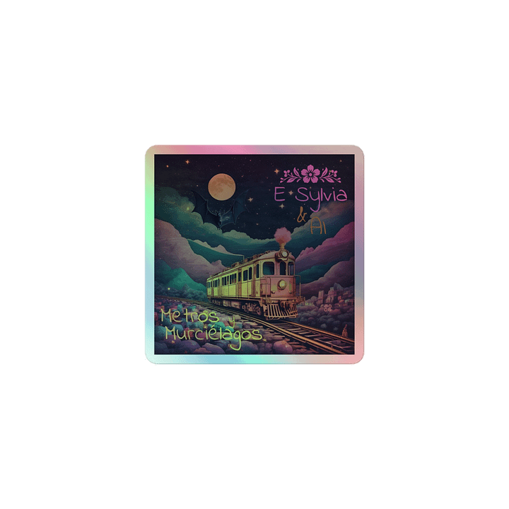 Metros y Murciélagos Holographic Sticker product image (1)