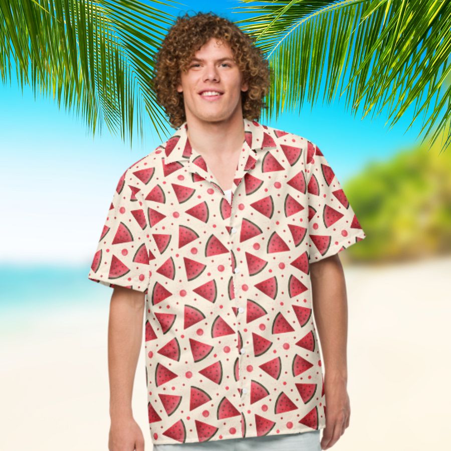 Watermelon Pattern Hawaiian Shirt product image (2)