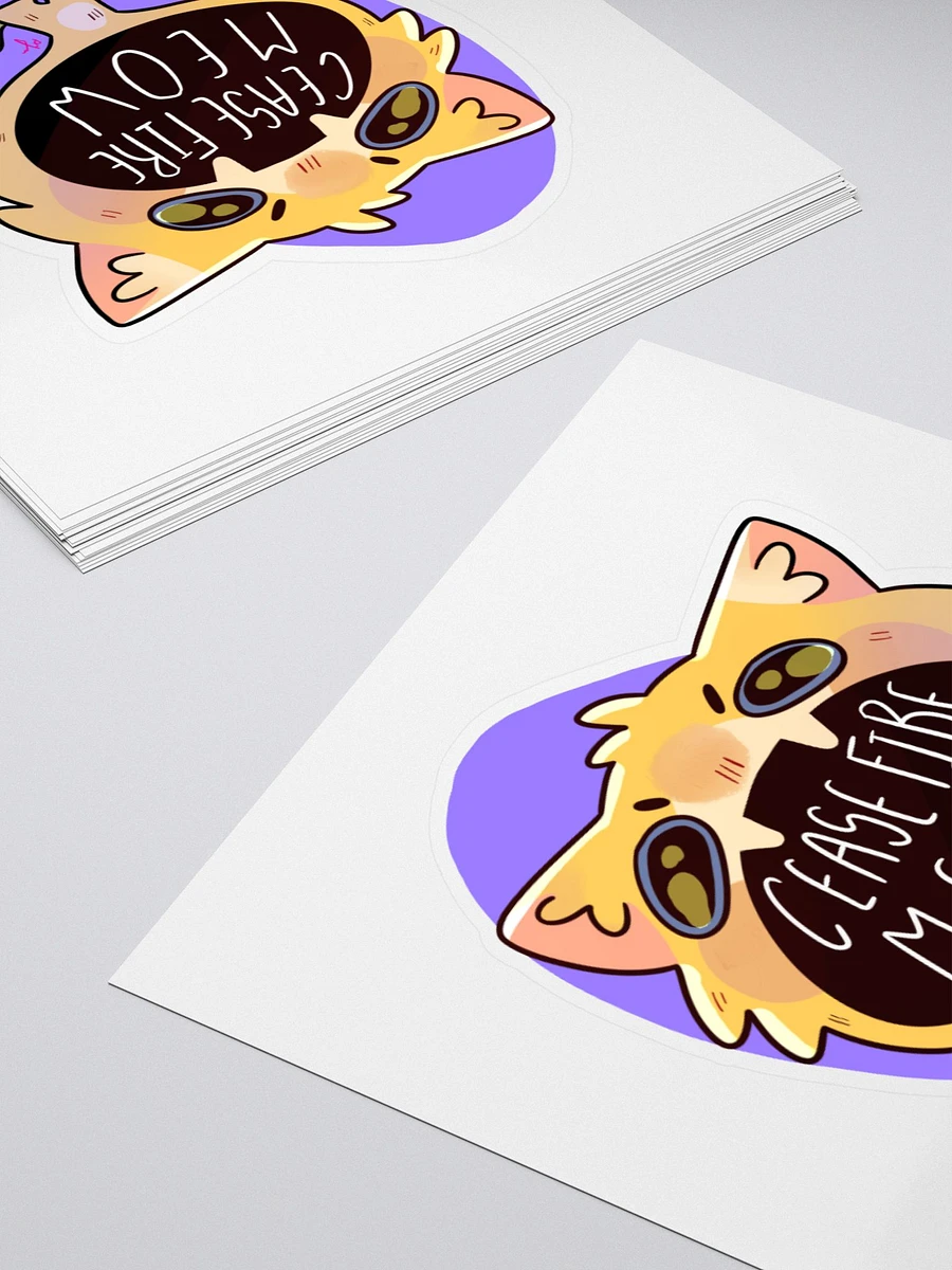 Ceasefire Meow Sticker product image (4)