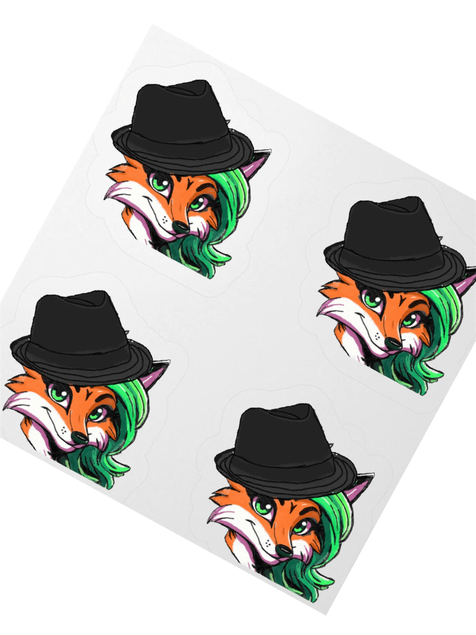 Foxy Fedora Kiss Cut Stickers product image (6)