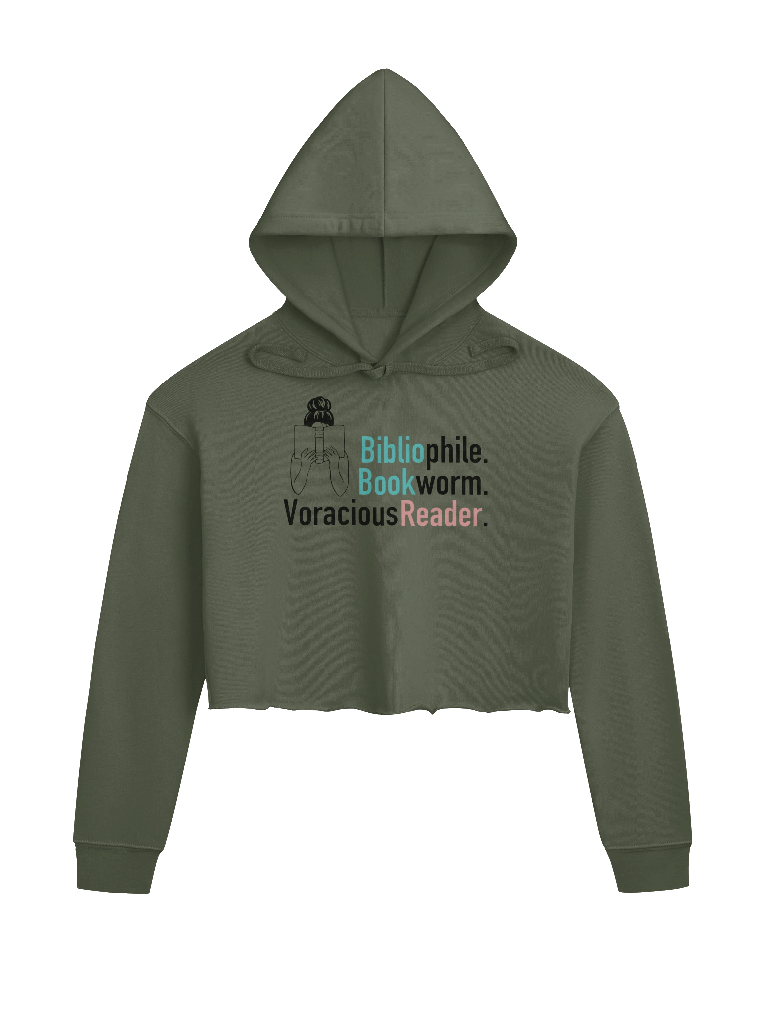 Voracious Reader Crop Hoodie product image (1)