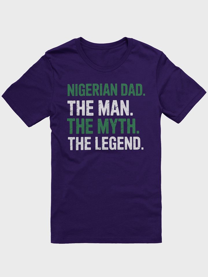 Nigerian Dad The Man The Myth The legend Father's Day Supersoft T-shirt product image (1)