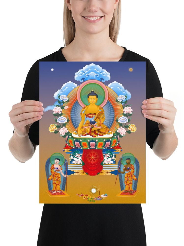 Shakyamuni Buddha thangka canvas print product image (3)