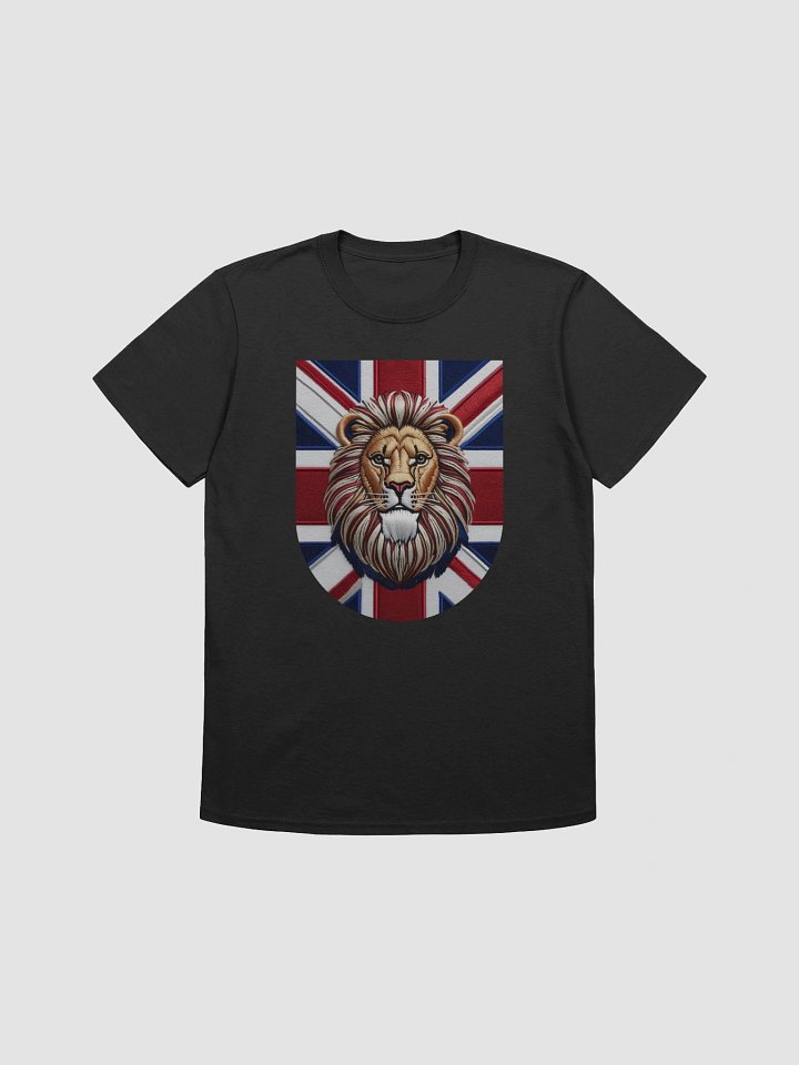 Regal Lion Embroidered Patch T-Shirt product image (1)