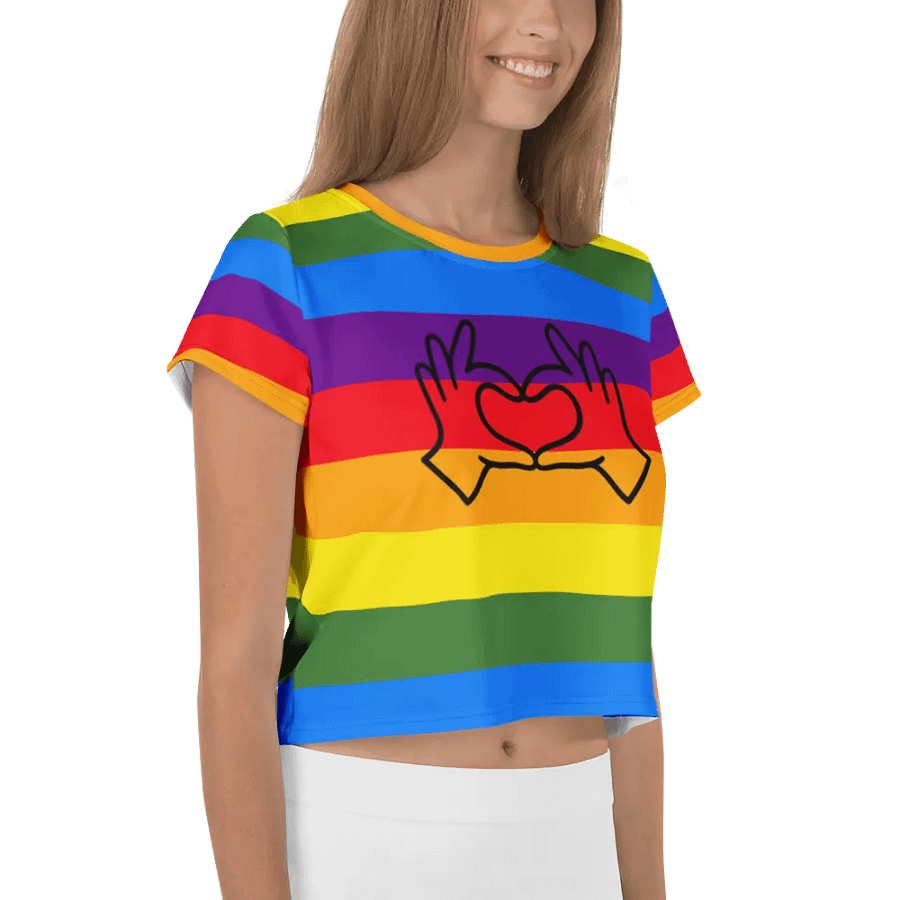 Rainbow Love All-Over Crop Tee product image (4)