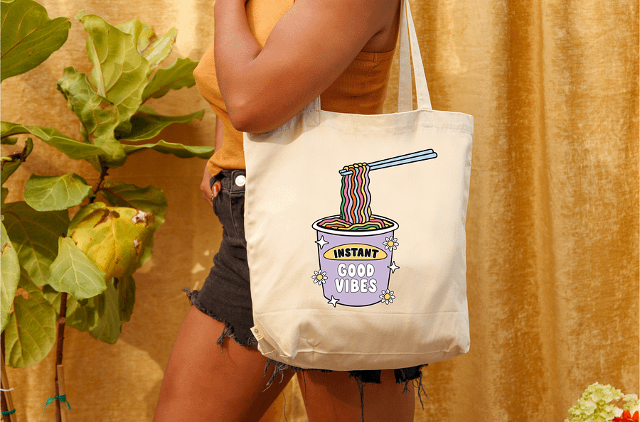 Instant Good Vibes Tote Bag product image (1)