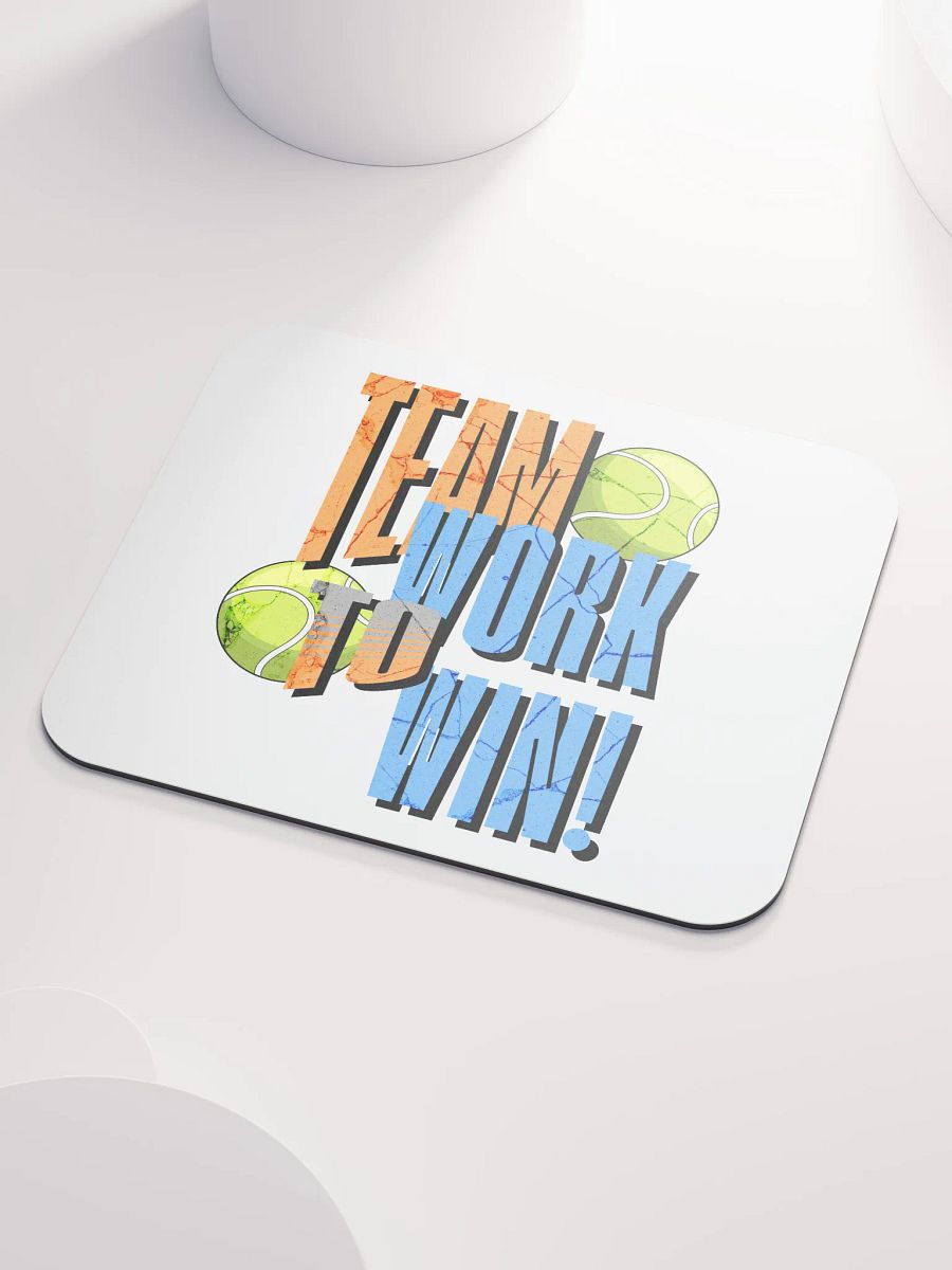 Team Work to Win Tennis Mouse Pad product image (3)