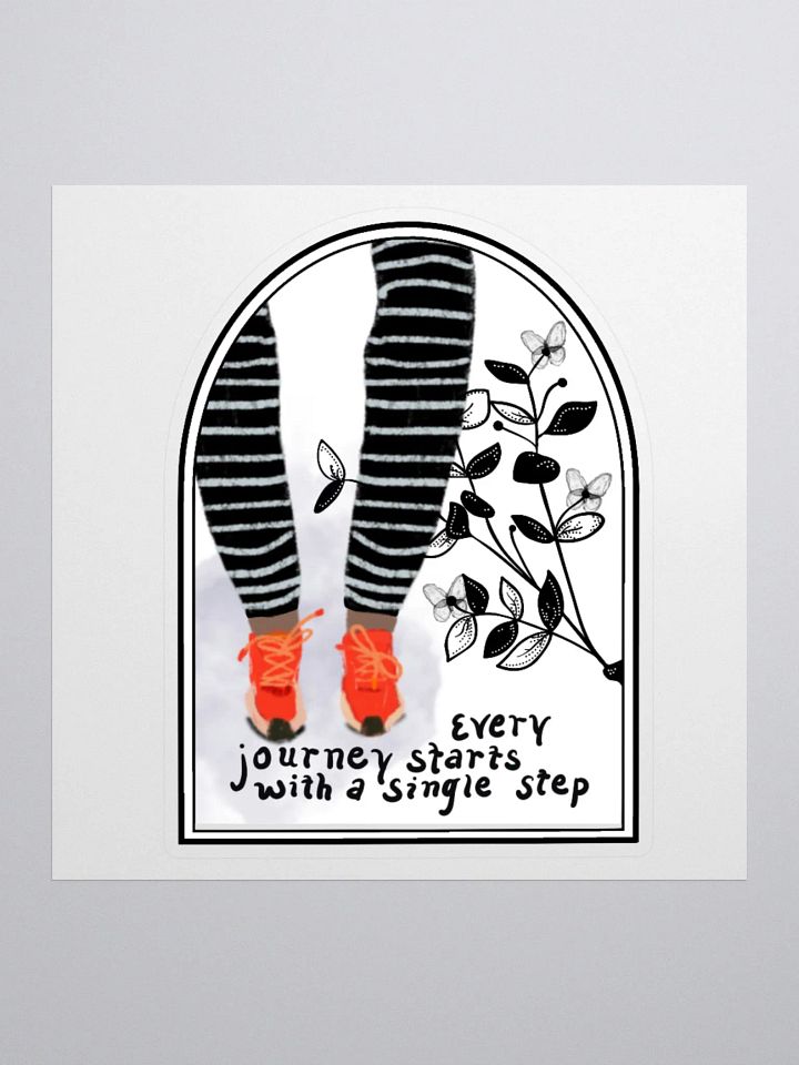 Every Step White Sticker - Dark skin product image (1)