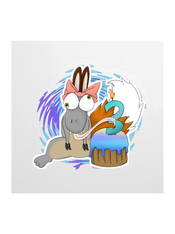 Pookie's 3rd Birthday Sticker product image (1)