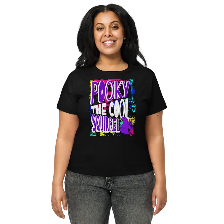 POOKY THE COOL SQUIRREL Women's High-Waisted Tee product image (1)