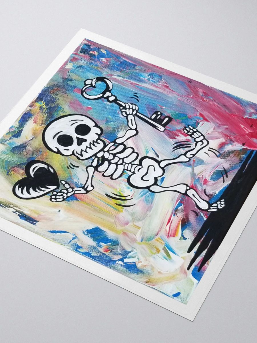 Floating Heart Mr. Bone Daddy Vinyl sticker product image (9)