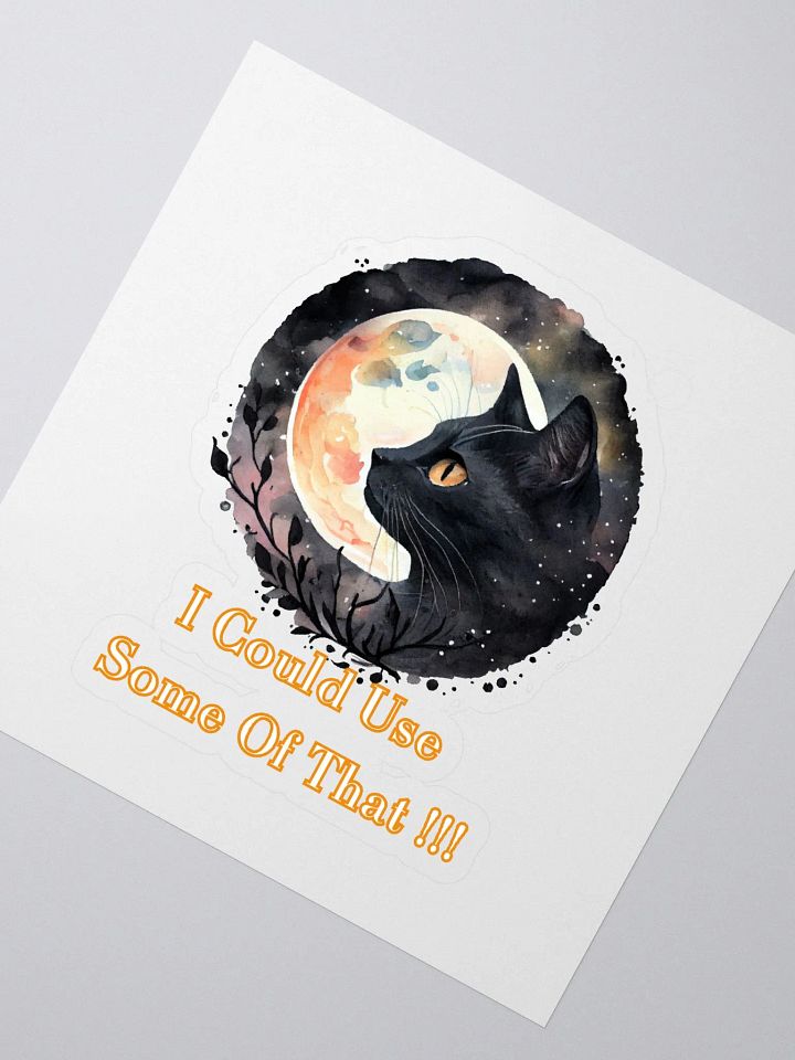 Midnight Cat Gaze Sticker product image (2)