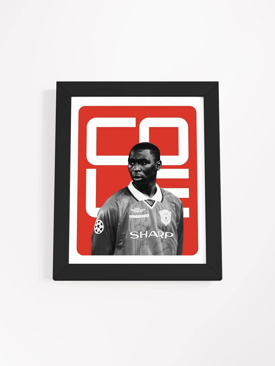 Andy Cole BW Manchester United Name Art Framed Print product image (4)
