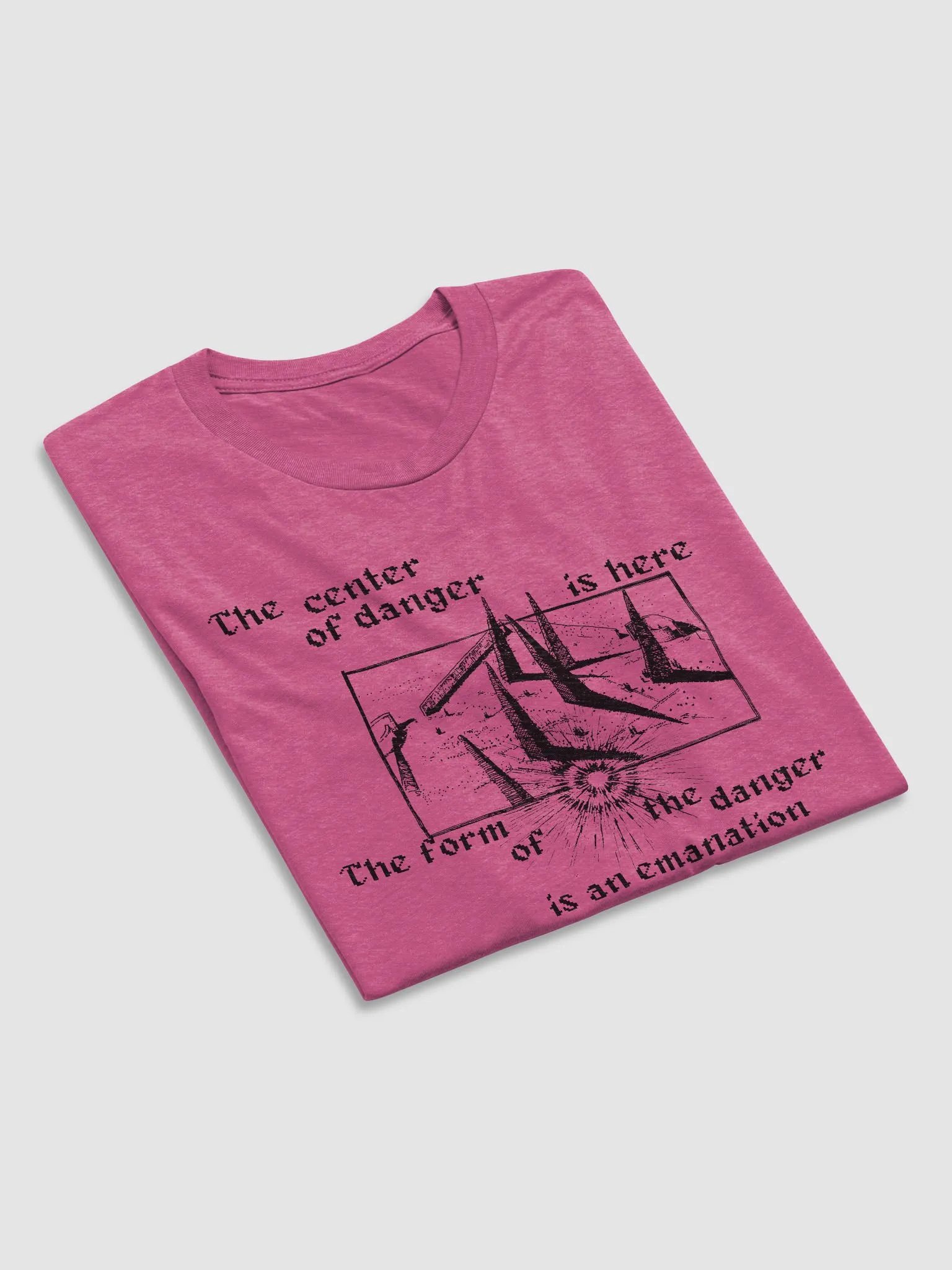 THE CENTER OF DANGER IS HERE (black) product image (33)