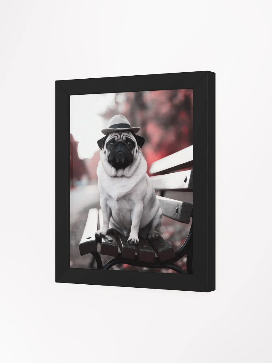 Autumn Pug - Framed Matte Poster product image (4)