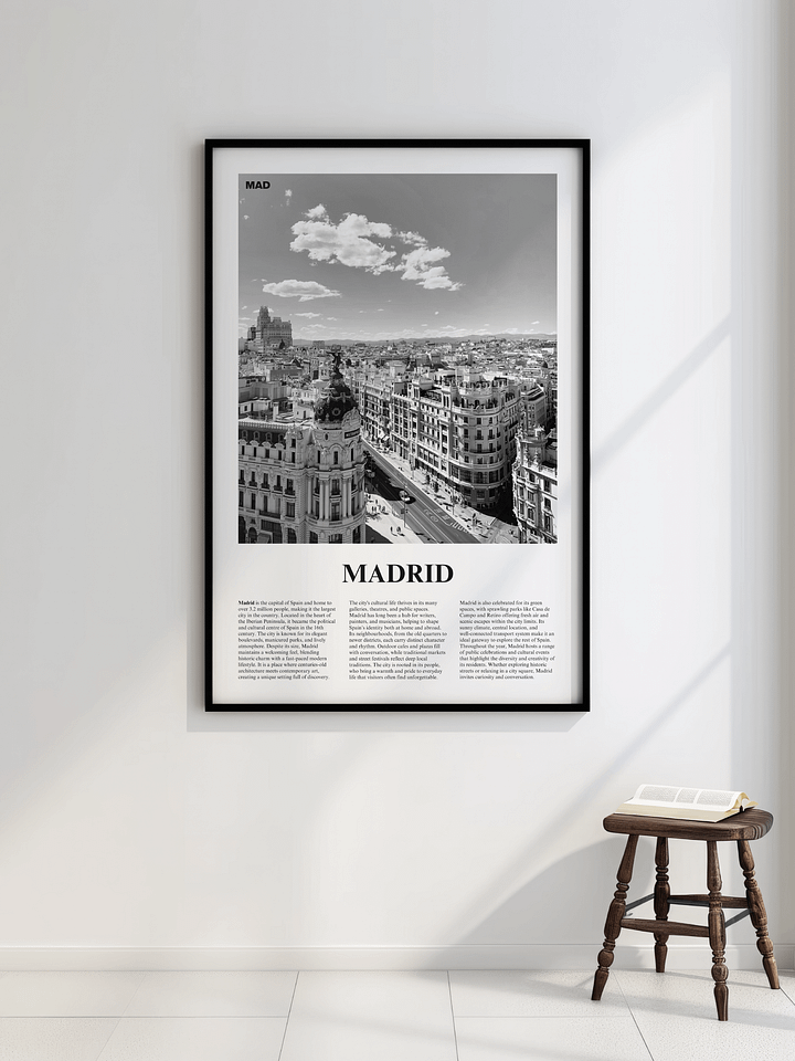 Madrid 01 Newspaper Poster product image (2)