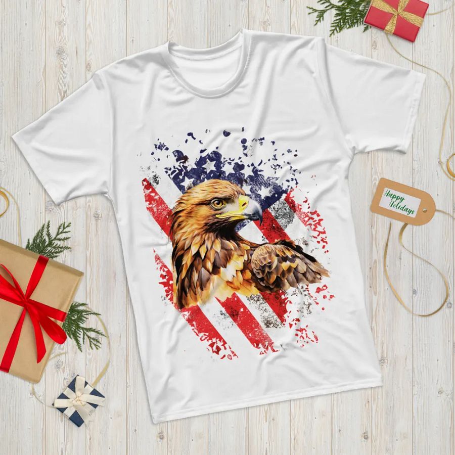 American Patriotic Eagle All-Over Print Tee product image (12)