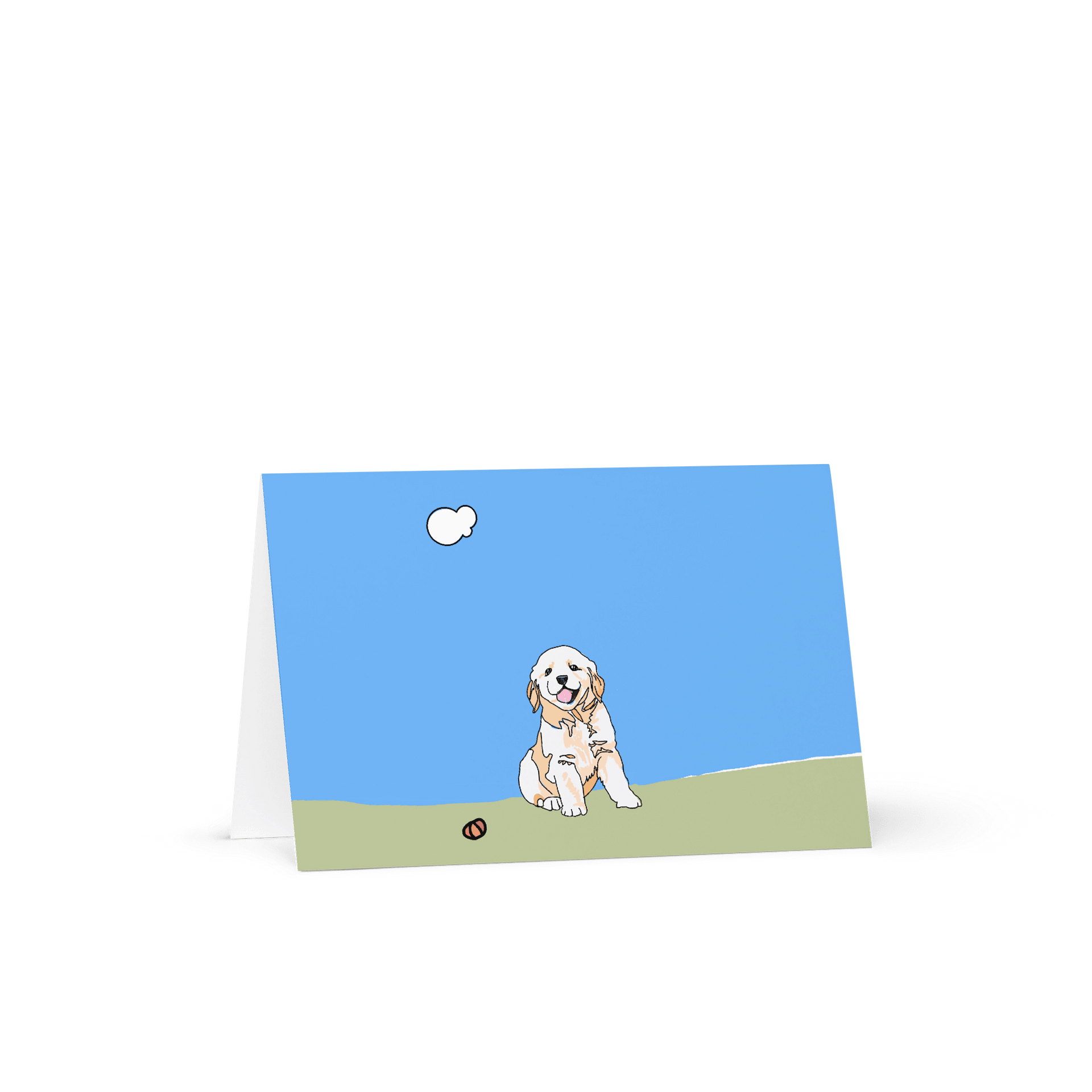 Happy Retriever Paws Greeting Card product image (1)
