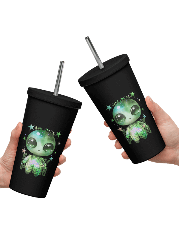 Fancy Alien Insulated Tumbler (Green Dude) product image (2)