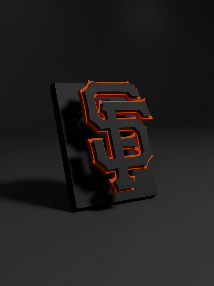 San Francisco Giants 3D Printed Floating Logo Sign (Digital File Only) product image (1)