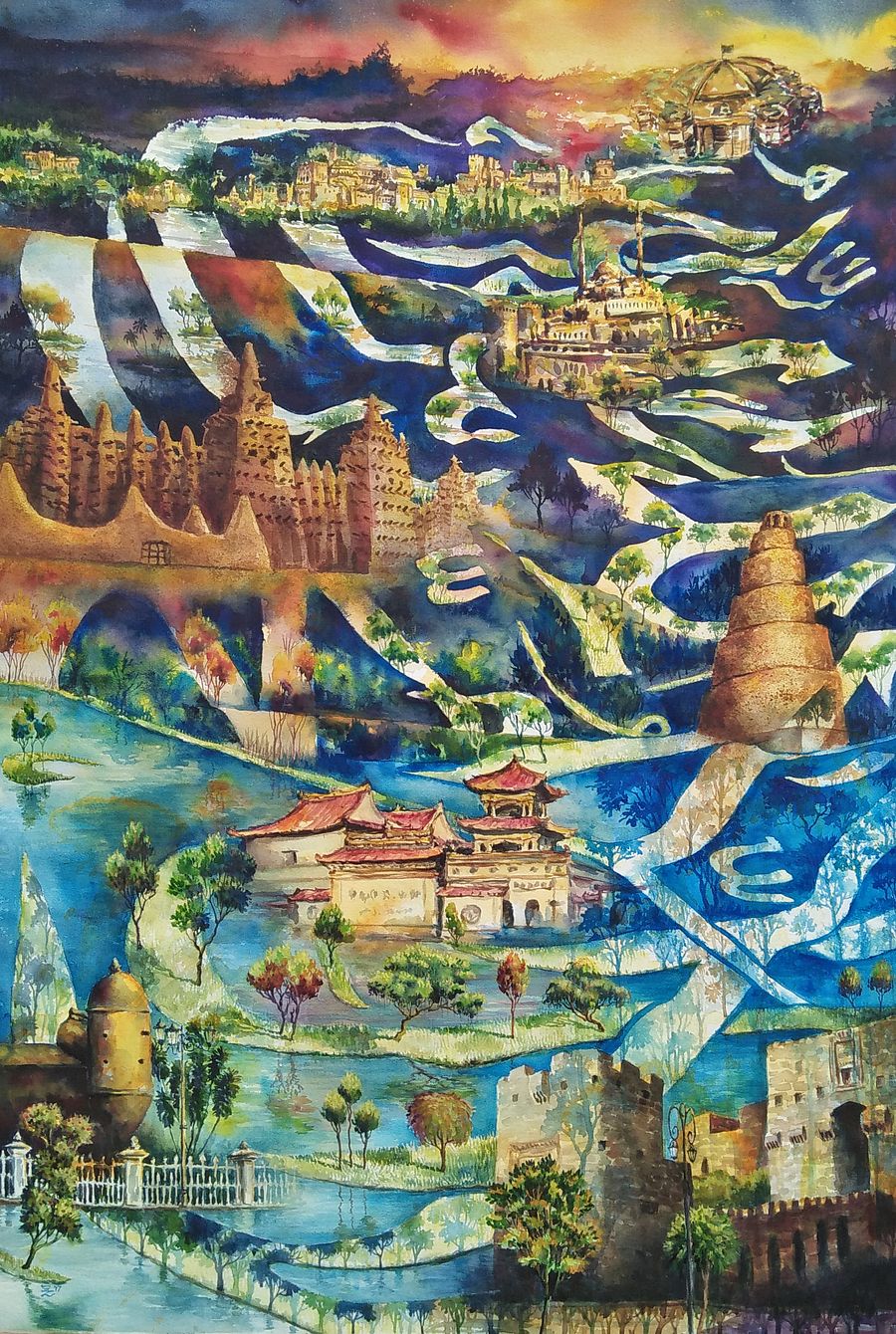 "Shahada Unites Ummah" Painting by Deni Je product image (1)