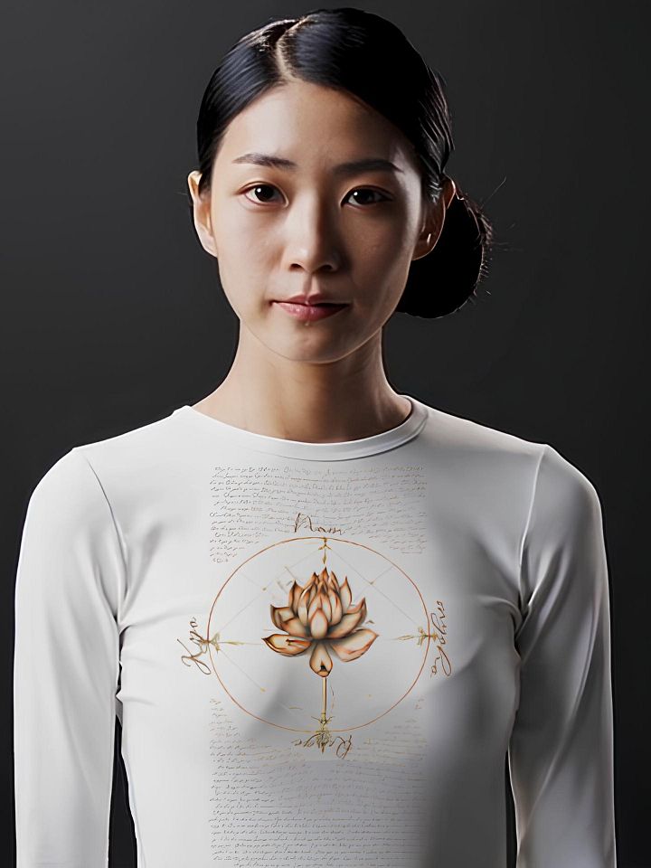 Nam Myoho Renge Kyo Lotus Long Sleeve Tee | Buddhist Shirt product image (1)