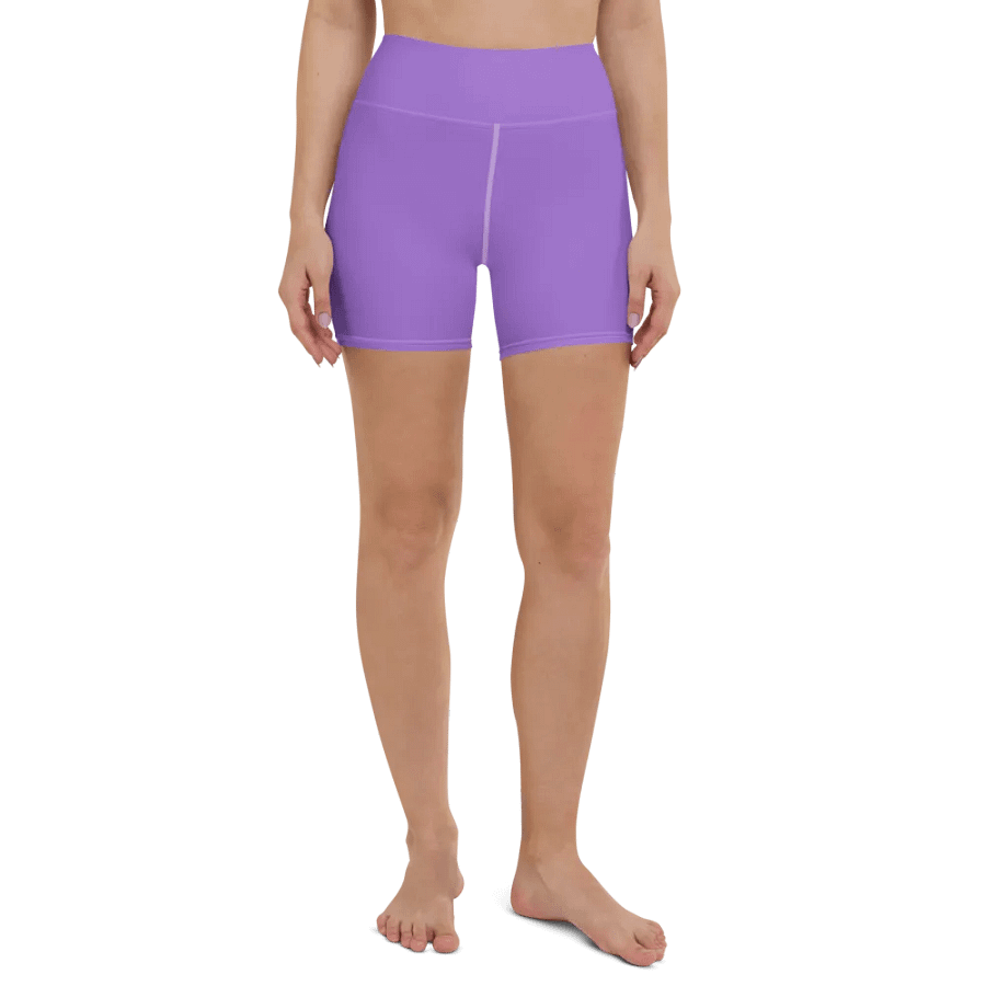 Plain Color Amethyst Yoga Shorts product image (1)