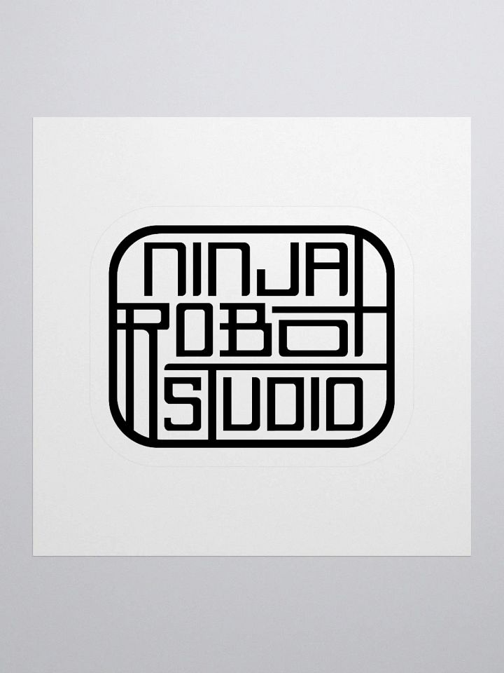 Ninja Robot Kiss Cut Sticker product image (1)