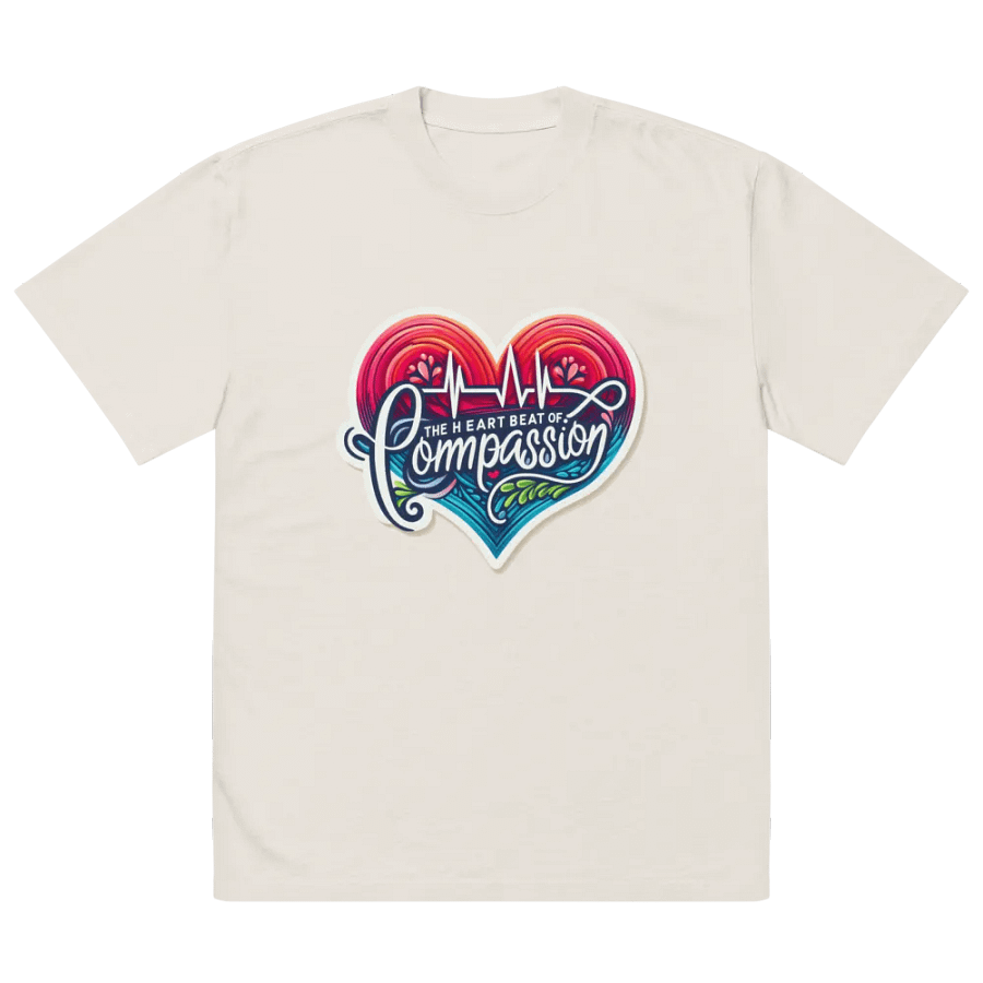 Compassionate Heartbeat Oversized Tee product image (31)