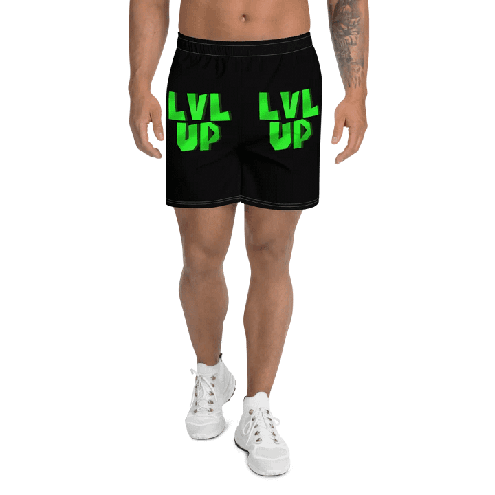 LVL UP Mens Black Workout Shorts product image (1)