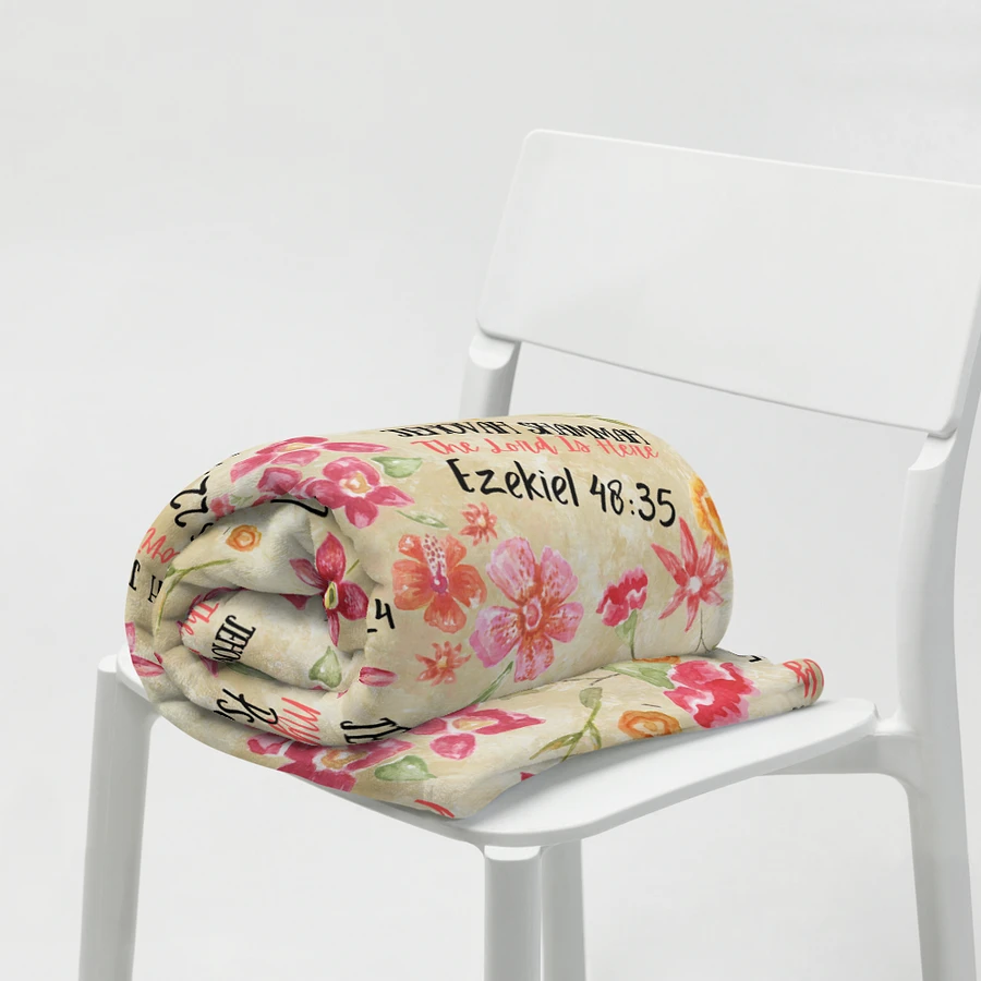 Beige Floral Names Of God Blanket product image (8)