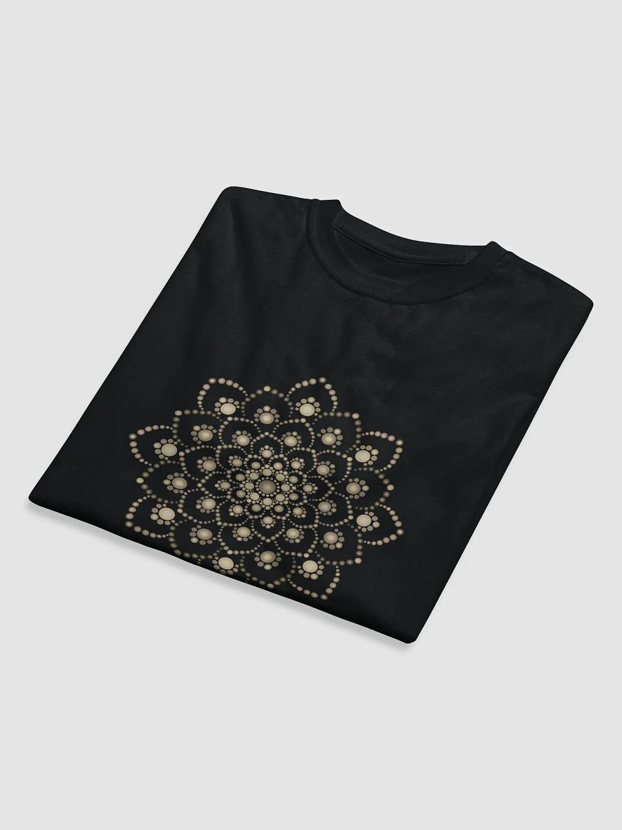 Golden-Brown Mandala Unisex Organic T-Shirt product image (8)