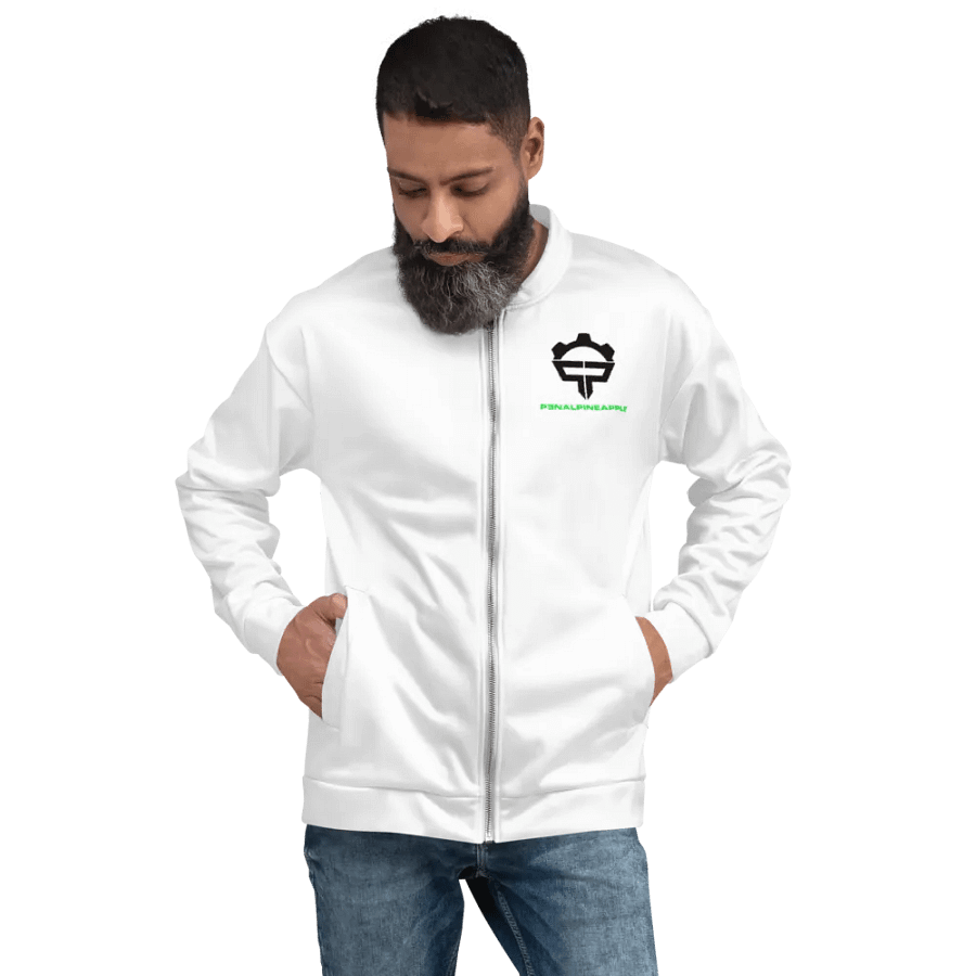 P3nAlPineapple - White Bomber Jacket product image (8)
